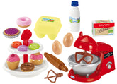 Robot de bucatarie, Pastries Ecoiffier, cu prajituri si 21 accesorii, 2522